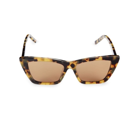 Saint Laurent Brown Tortoise Sunglasses - Picture 2 of 4